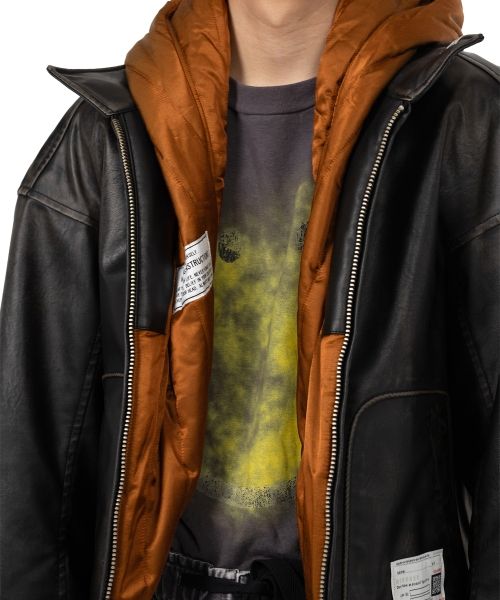 Extended Placket Hood Coated Jacket