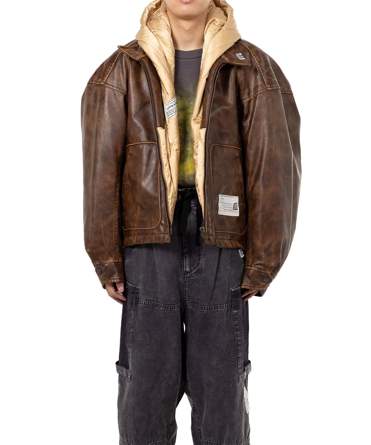 Extended Placket Hood Coated Jacket