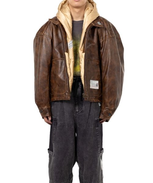 Extended Placket Hood Coated Jacket