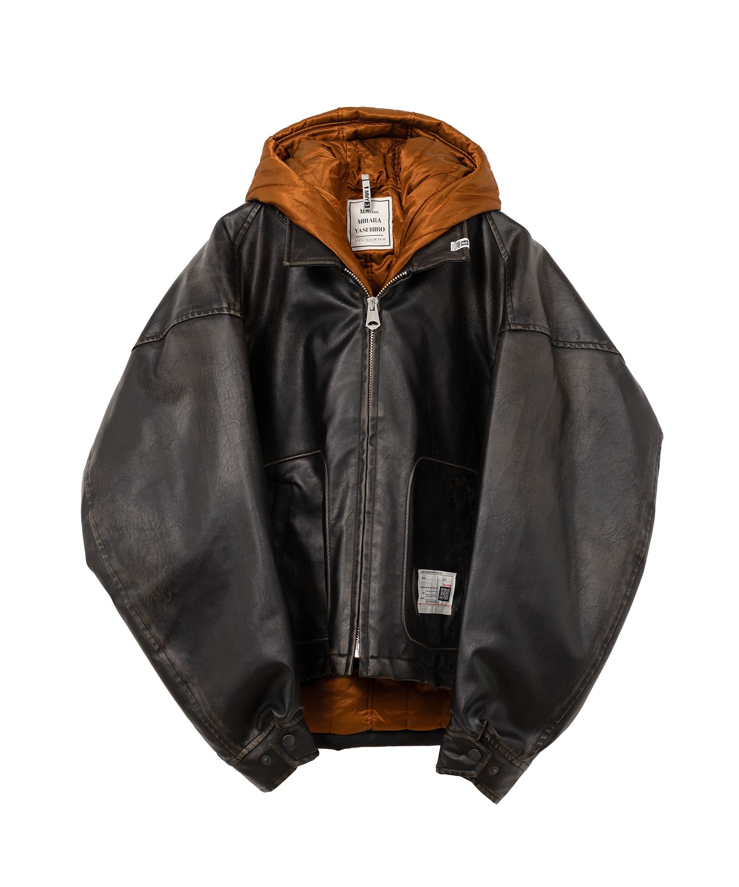 美品　ミハラヤスヒロ　00s サンプル品　フライトジャケット　プリーツ加工　紺 Maison MIHARA YASUHIRO ONLINE STORE（メゾンミハラヤスヒロ