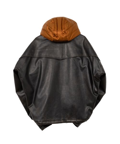 Extended Placket Hood Coated Jacket