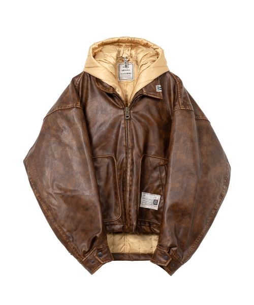 Extended Placket Hood Coated Jacket