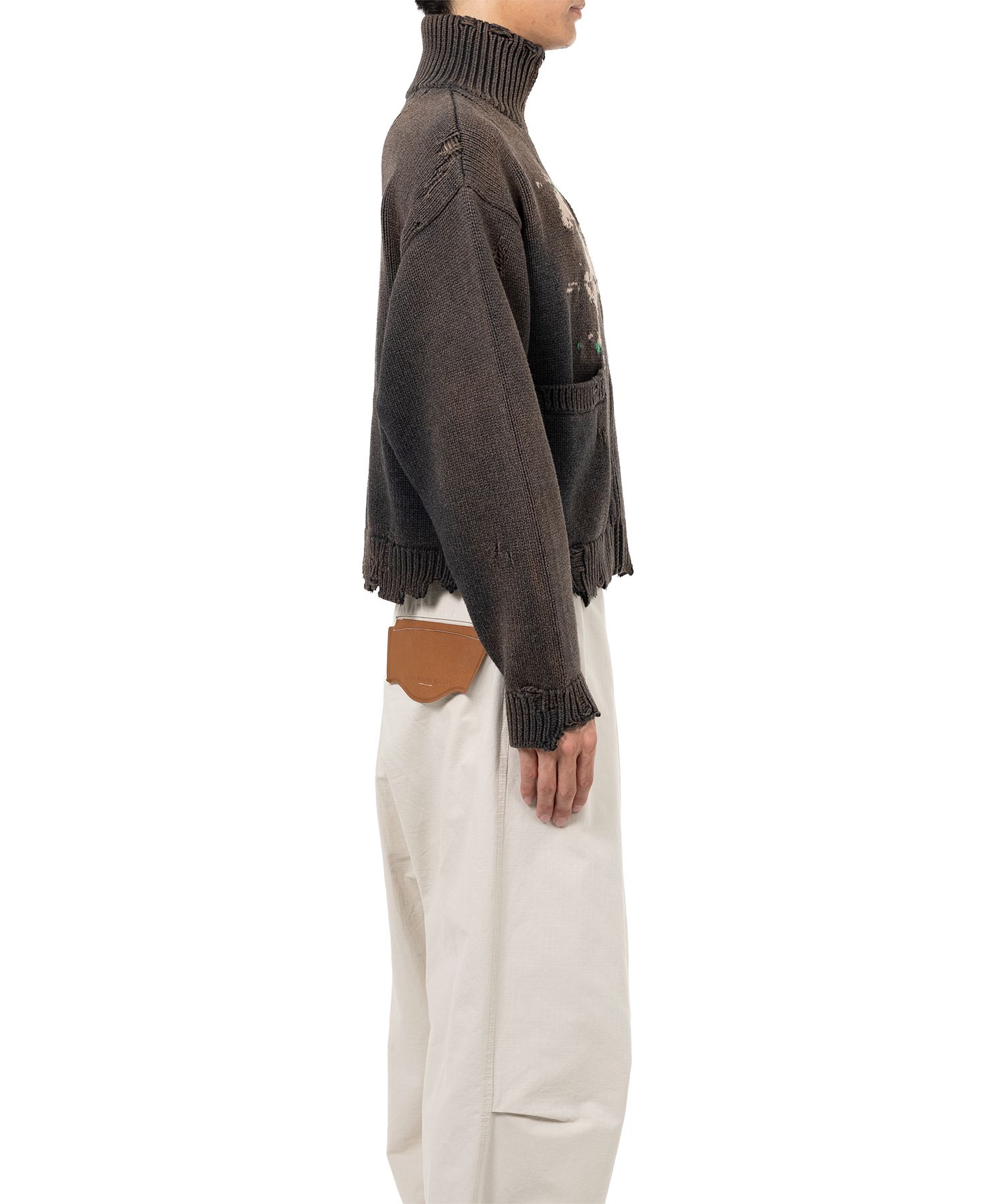 Horse Jacquard Knit Cardigan