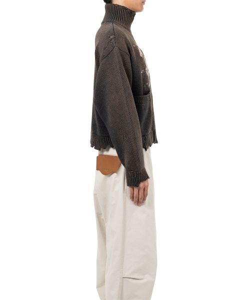 Horse Jacquard Knit Cardigan