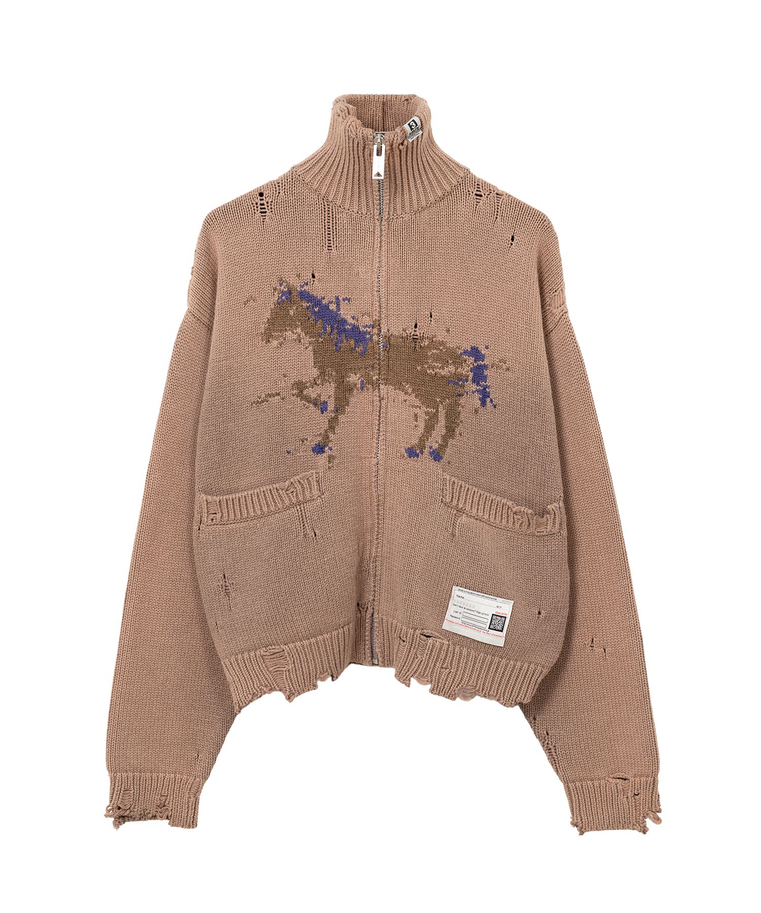 ミハラヤスヒロ Distressed Knit Cardigan Maison MIHARA YASUHIRO ONLINE STORE（ミハラヤスヒロ