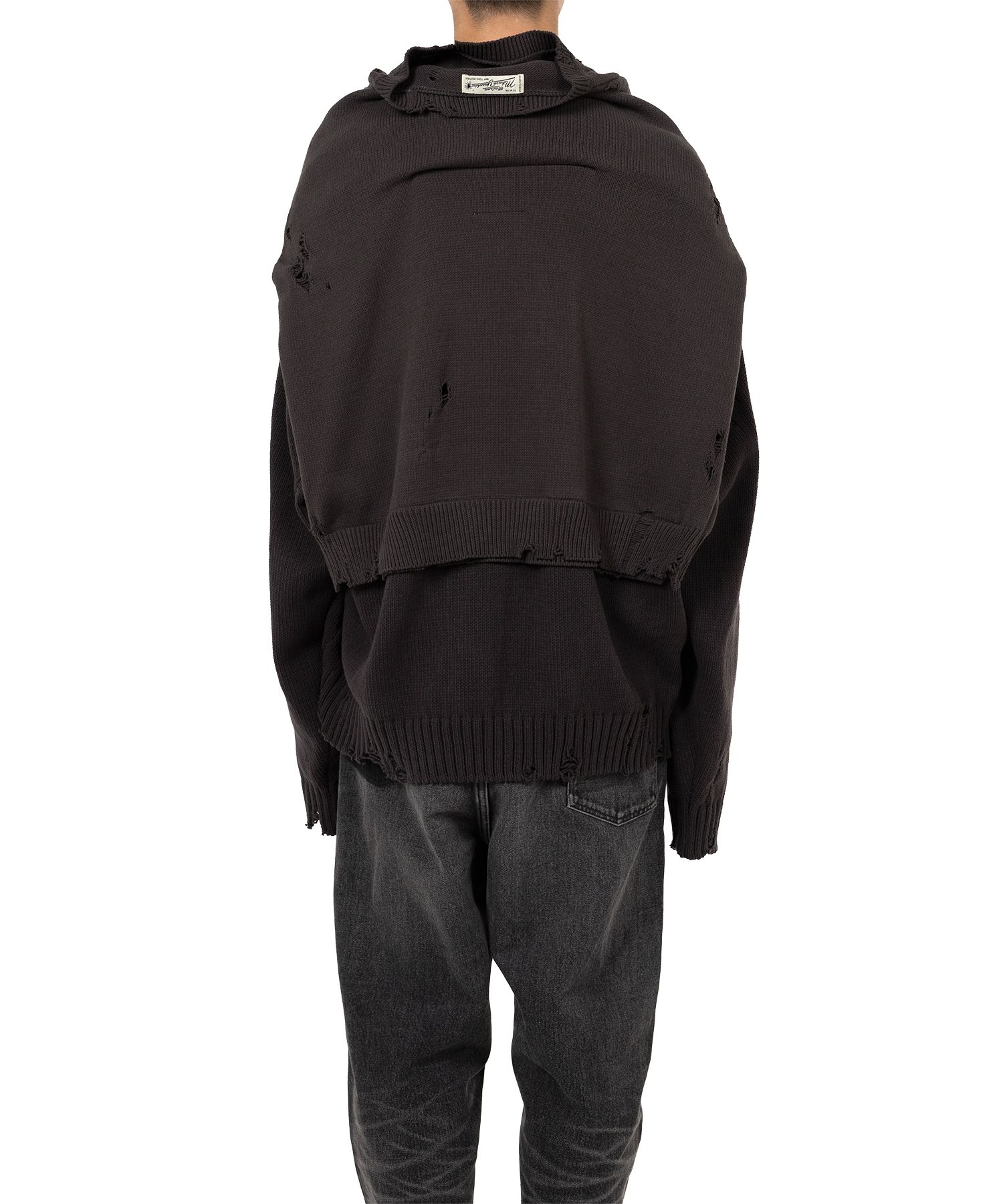 Sleeve Layered Knit Cardigan