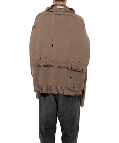 Sleeve Layered Knit Cardigan