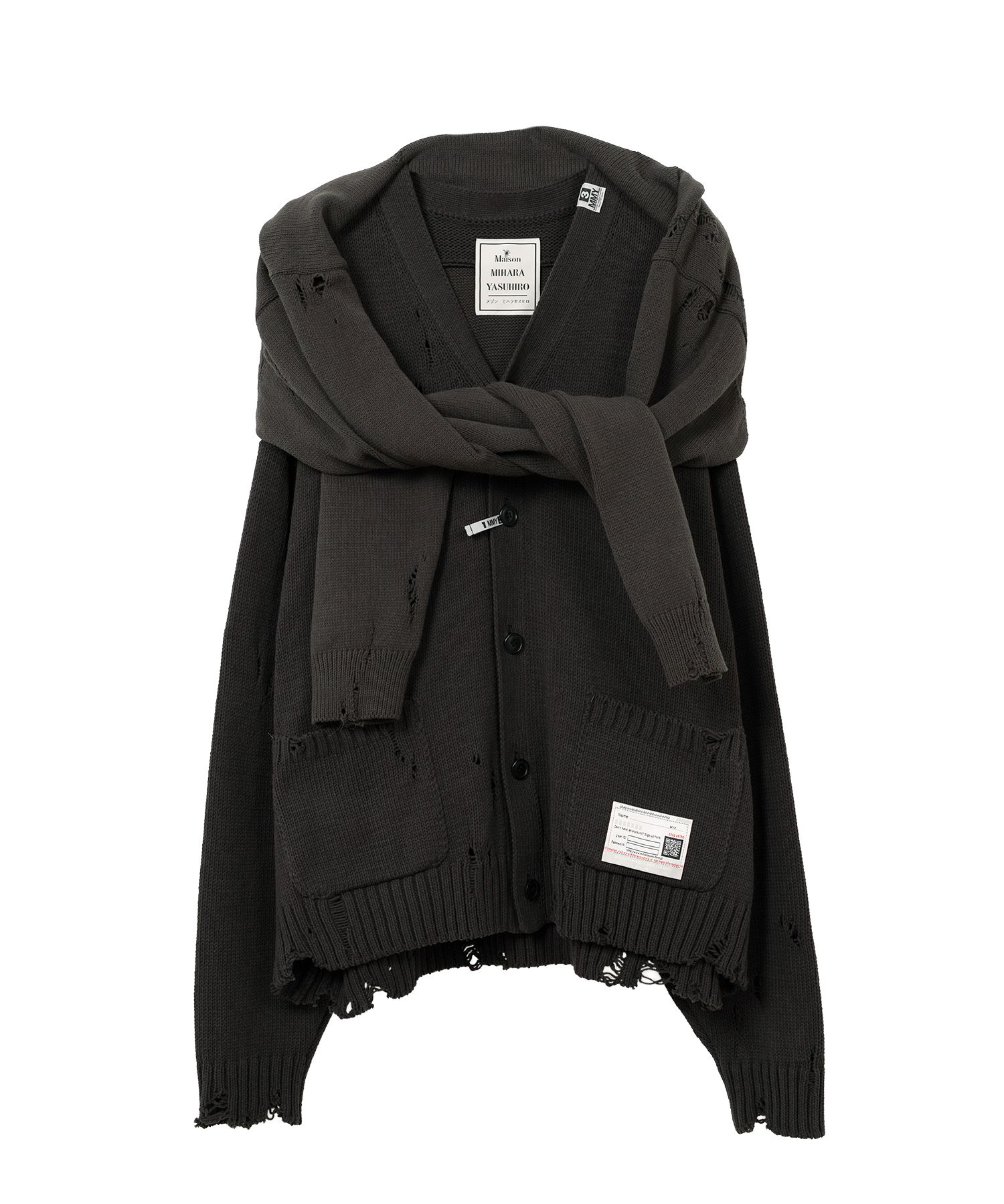 Sleeve Layered Knit Cardigan