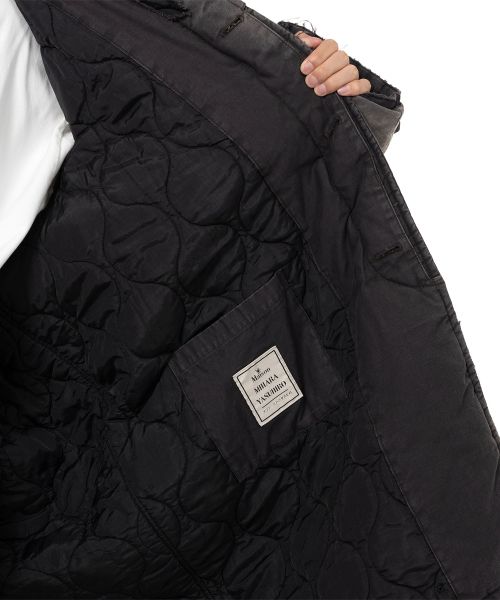 Distressed Balmacaan Coat