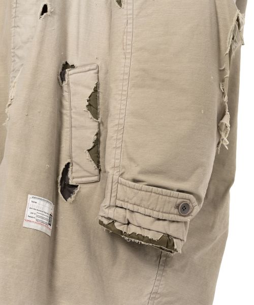 Distressed Balmacaan Coat