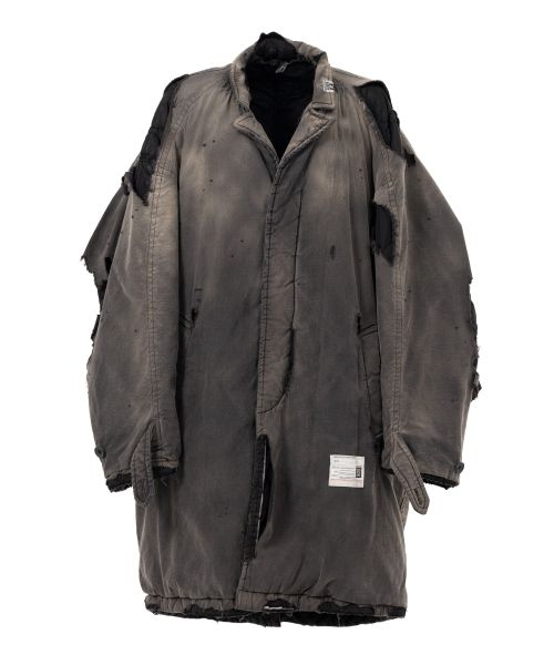 Distressed Balmacaan Coat