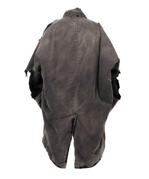 Distressed Balmacaan Coat