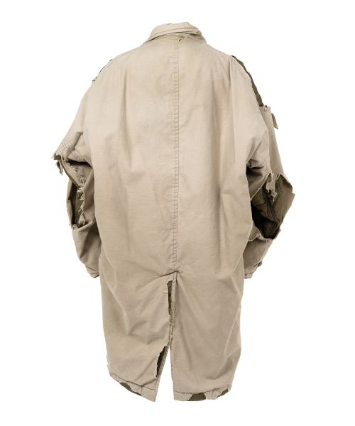 Distressed Balmacaan Coat