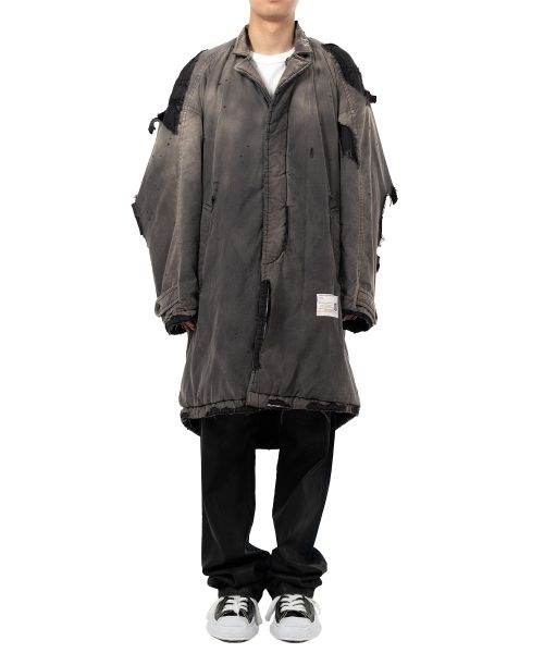 【新品】Maison Mihara Yasuhiro ブラック モッズコート Maison MIHARA YASUHIRO ONLINE STORE（メゾンミハラヤスヒロ