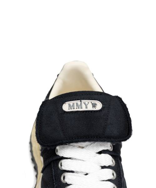 "SCOTT" OG Sole Vintage Effect Embroidered Canvas Low-top Sneaker