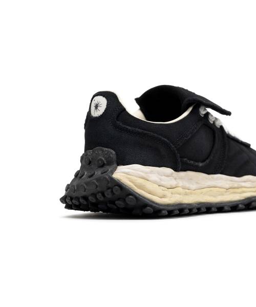 "SCOTT" OG Sole Vintage Effect Embroidered Canvas Low-top Sneaker