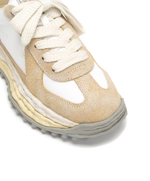 "LARRY" OG Sole Vintage Mix Material Low-top Sneaker