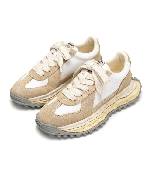 "LARRY" OG Sole Vintage Mix Material Low-top Sneaker