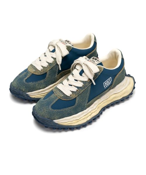 "LARRY" OG Sole Vintage Mix Material Low-top Sneaker