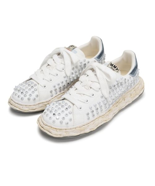 "CHARLES"OG Sole Studded Canvas Low-top Sneaker