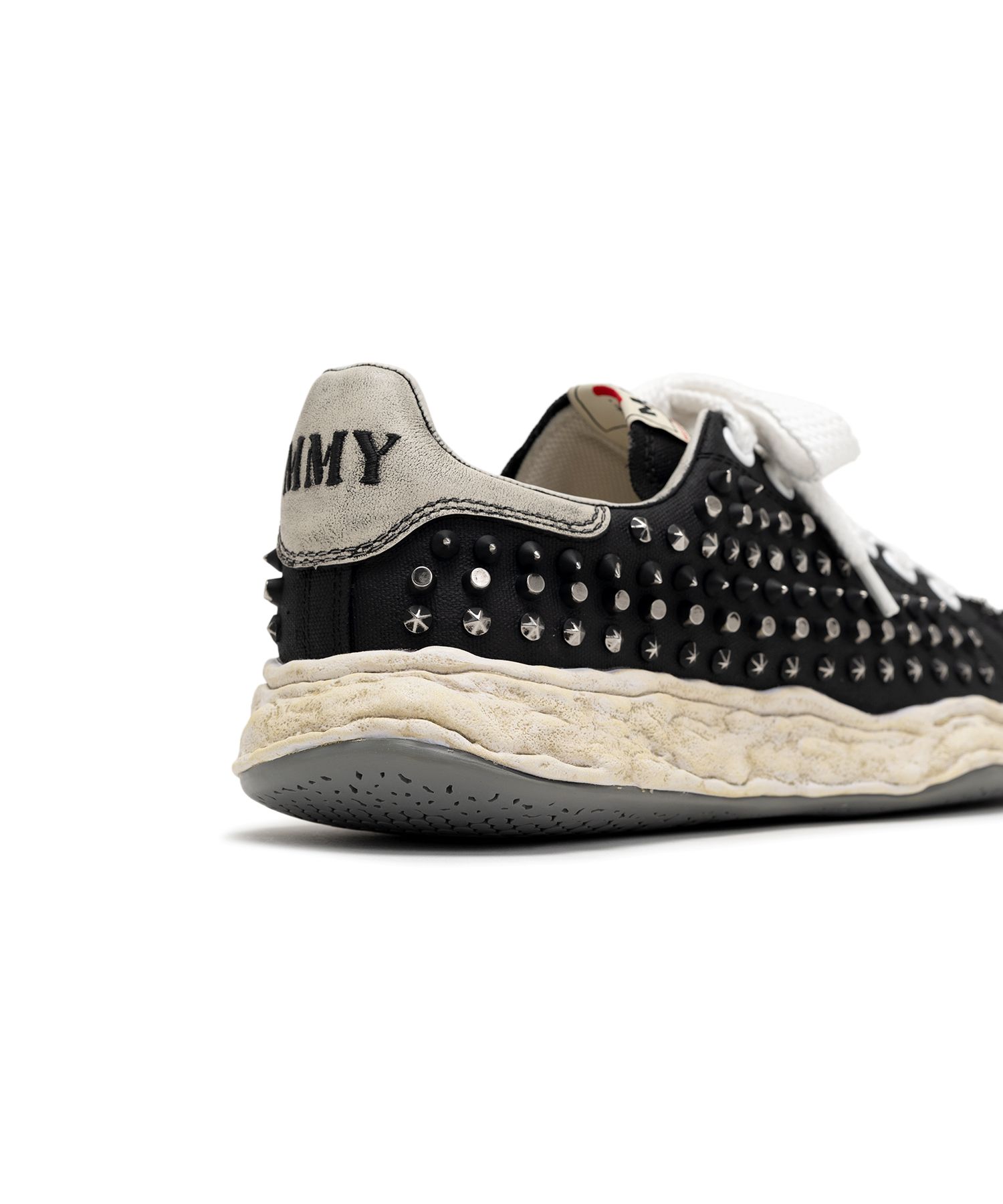 "CHARLES"OG Sole Studded Canvas Low-top Sneaker