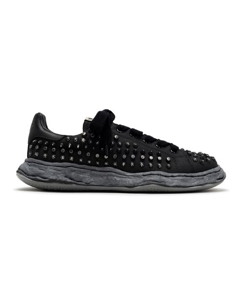 "CHARLES"OG Sole Studded Canvas Low-top Sneaker