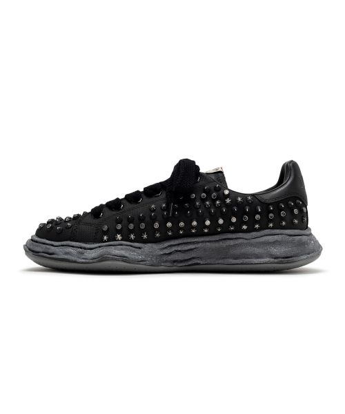 "CHARLES"OG Sole Studded Canvas Low-top Sneaker