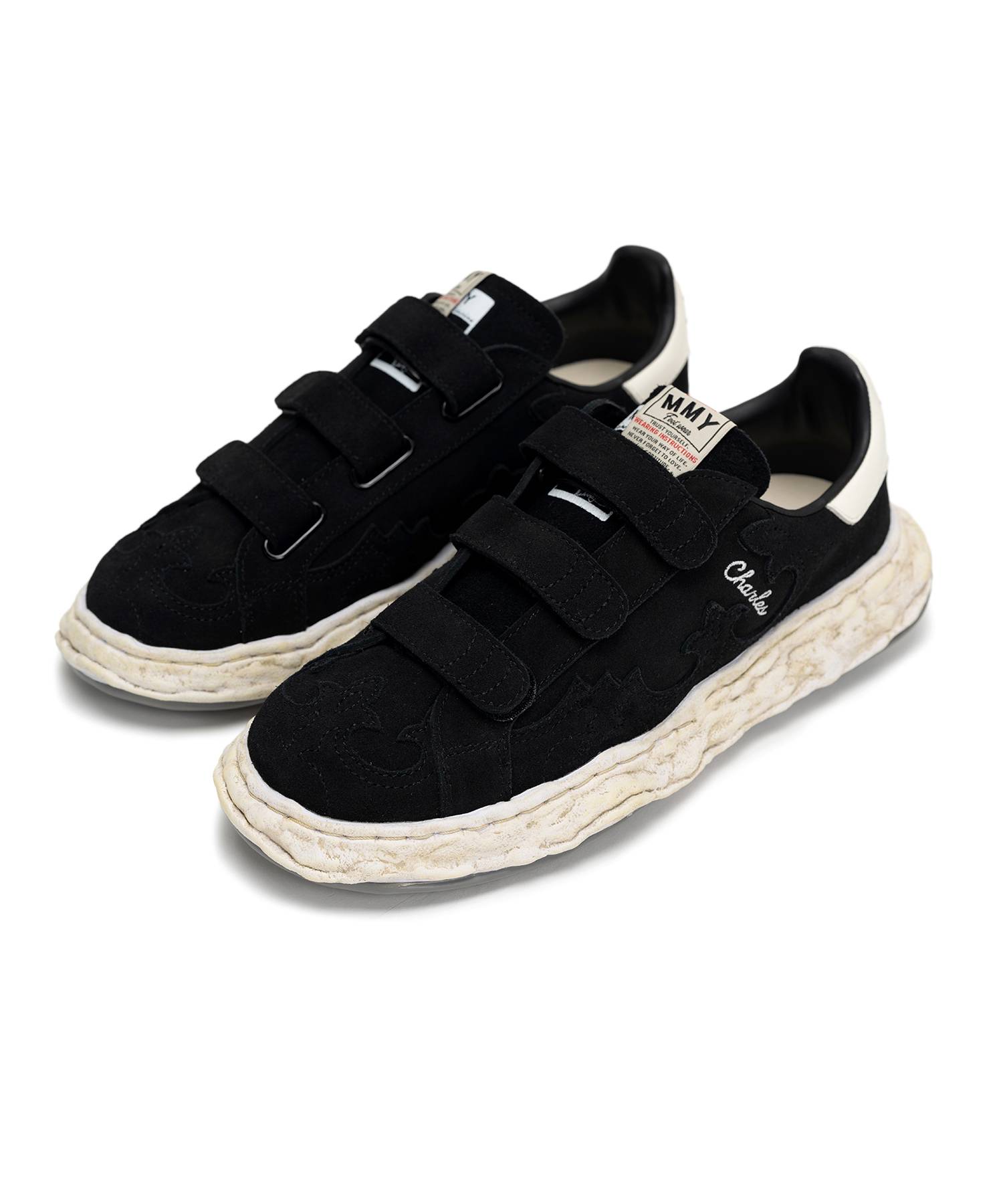 "CHARLES"OG Sole Western Detail Suede Low-top Verclo Sneaker