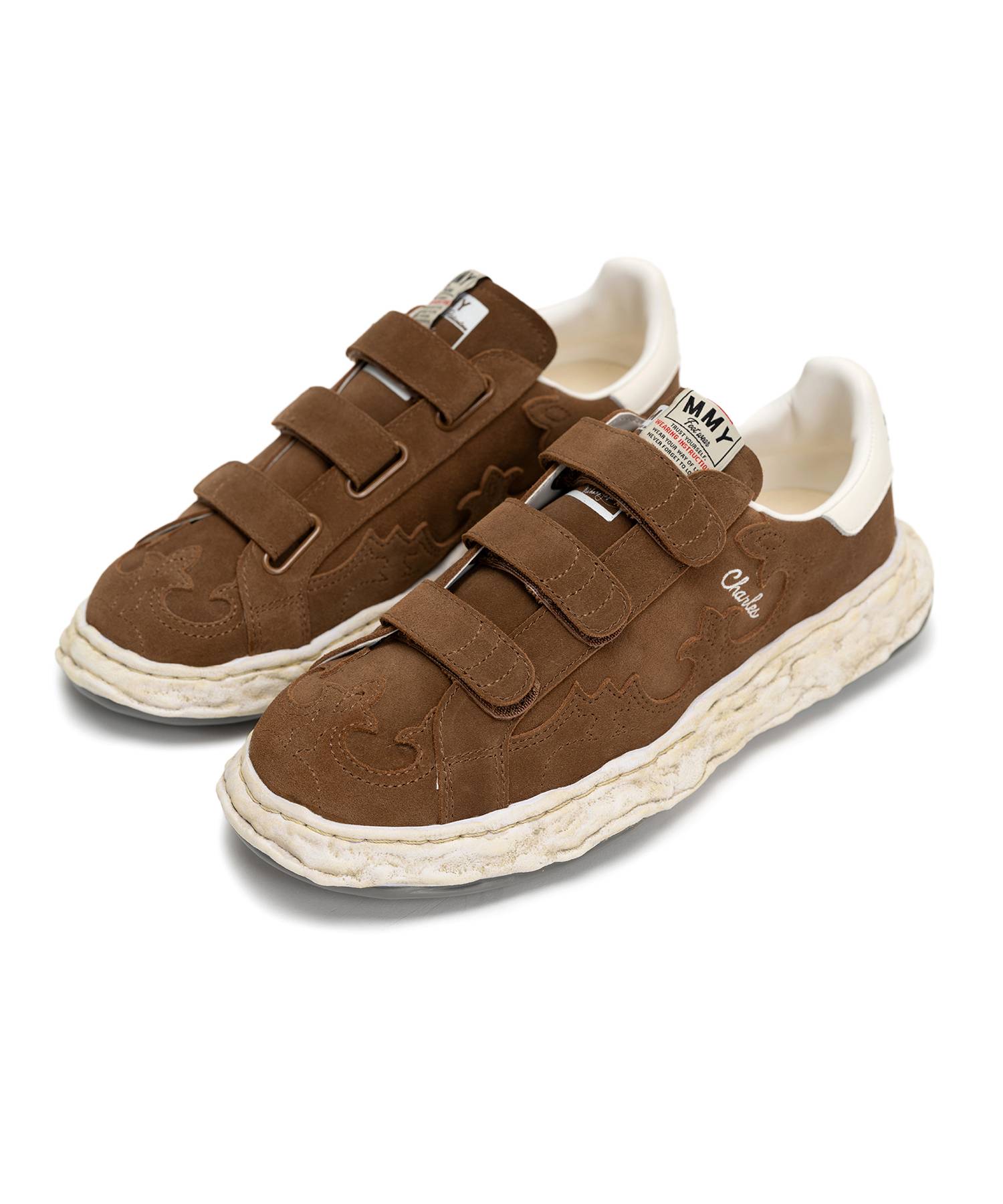 "CHARLES"OG Sole Western Detail Suede Low-top Verclo Sneaker