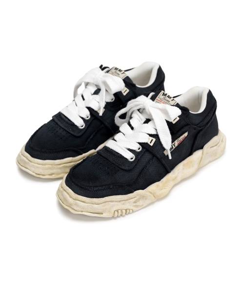 "PARKER" OG Sole Vintage Effect Embroidered Canvas Low-top Sneaker