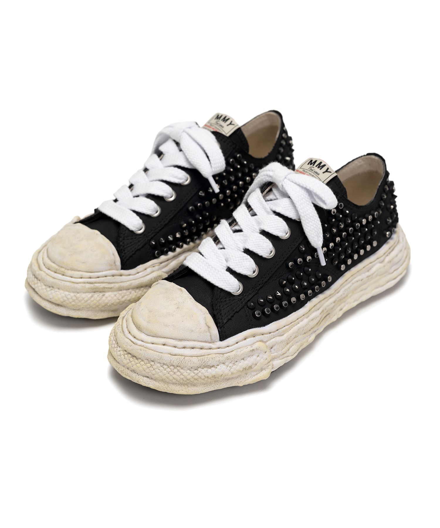 "PETERSON23"OG Sole Studded Canvas Low-top Sneaker