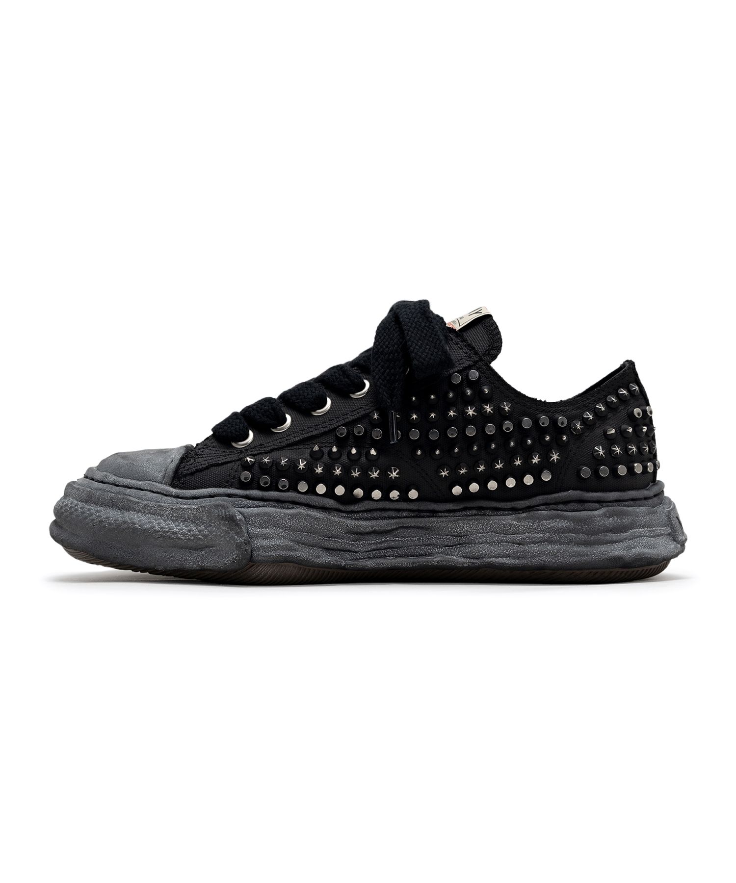 "PETERSON23"OG Sole Studded Canvas Low-top Sneaker