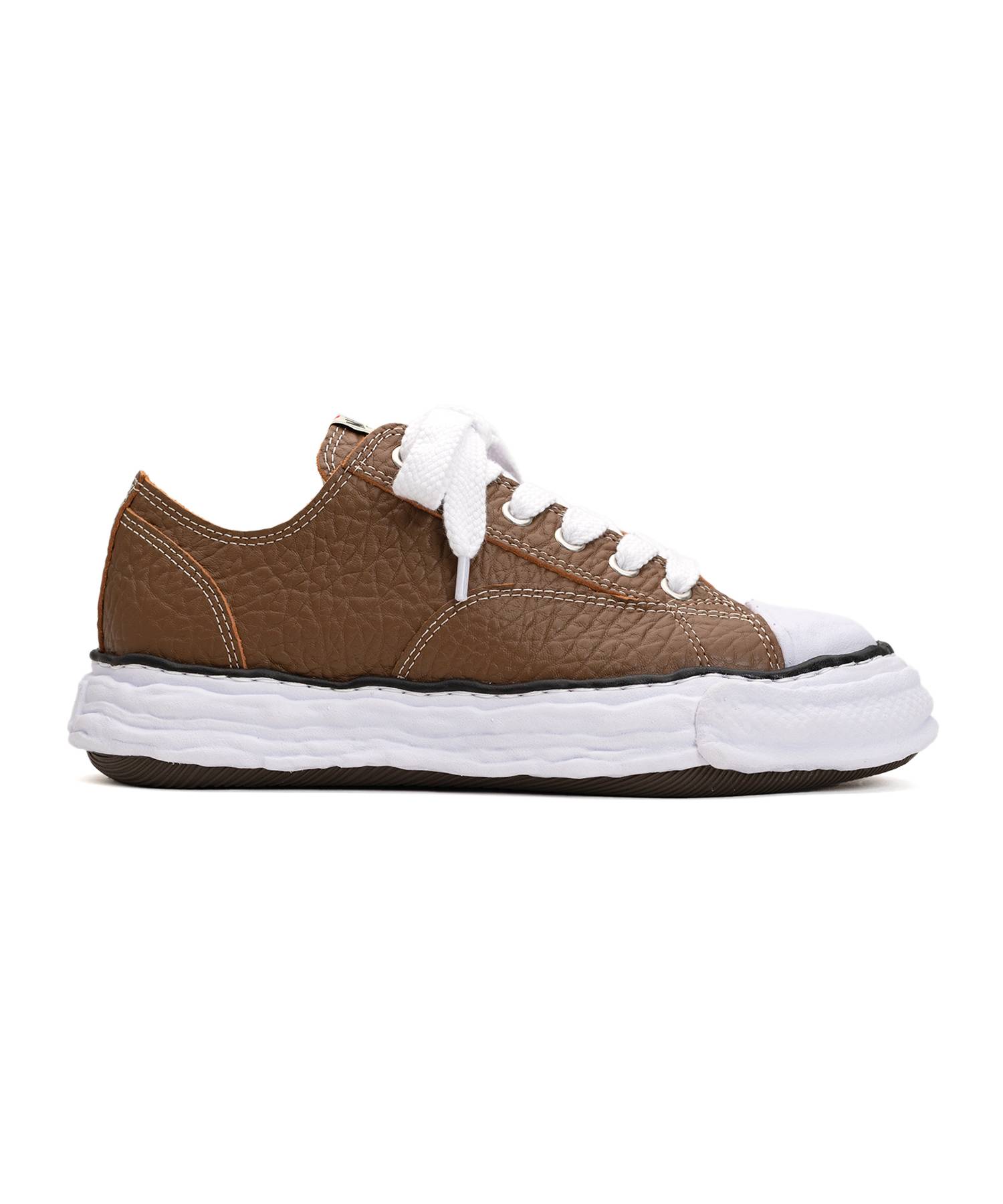 "PETERSON23" OG Sole Monster Leather Low-top Sneaker