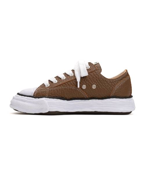 "PETERSON23" OG Sole Monster Leather Low-top Sneaker