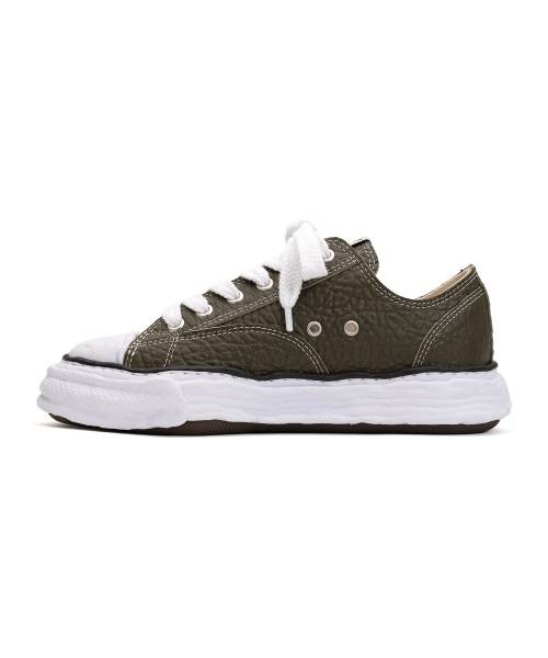 "PETERSON23" OG Sole Monster Leather Low-top Sneaker