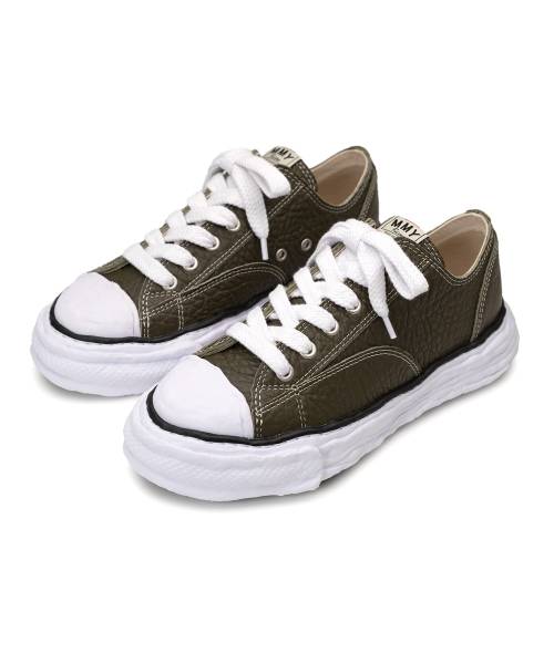 "PETERSON23" OG Sole Monster Leather Low-top Sneaker