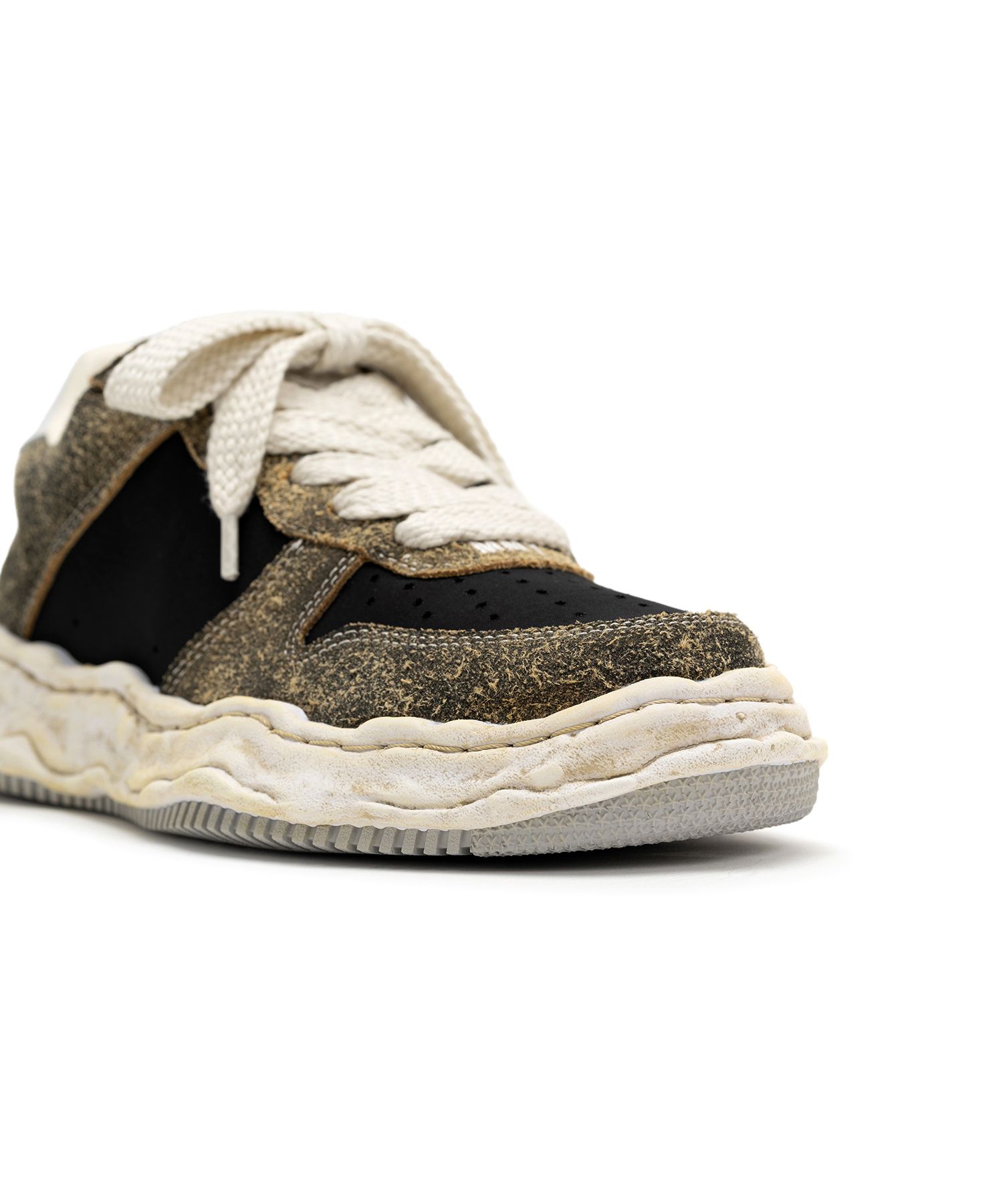"WAYNE" OG Sole Mix Material Low-top Sneaker