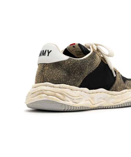 "WAYNE" OG Sole Mix Material Low-top Sneaker