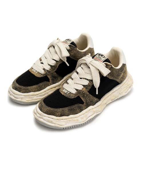 "WAYNE" OG Sole Mix Material Low-top Sneaker