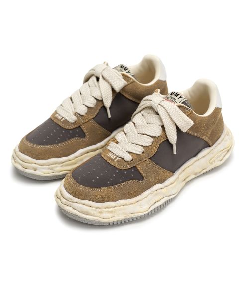 "WAYNE" OG Sole Mix Material Low-top Sneaker