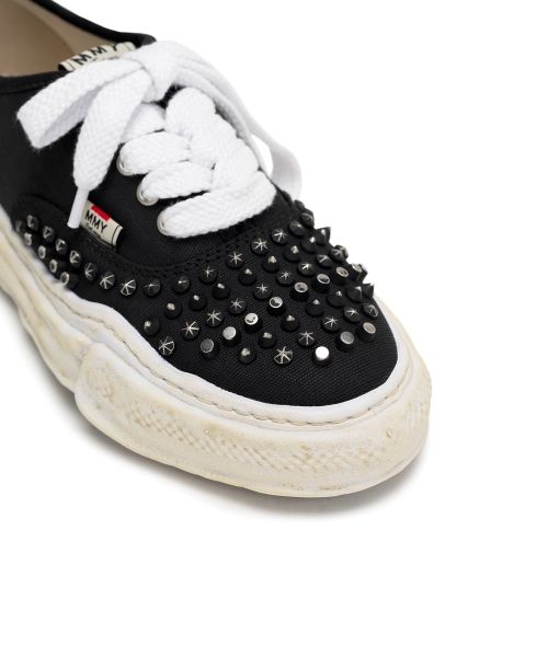 "BAKER" OG Sole Studded Canvas Low-top Sneaker