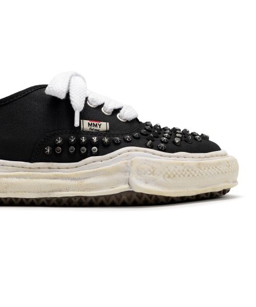 "BAKER" OG Sole Studded Canvas Low-top Sneaker
