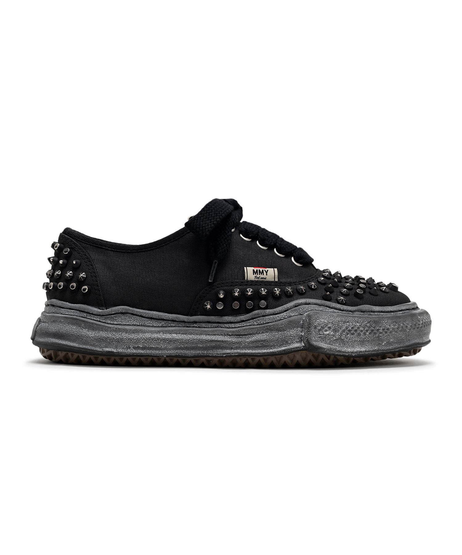 "BAKER" OG Sole Studded Canvas Low-top Sneaker