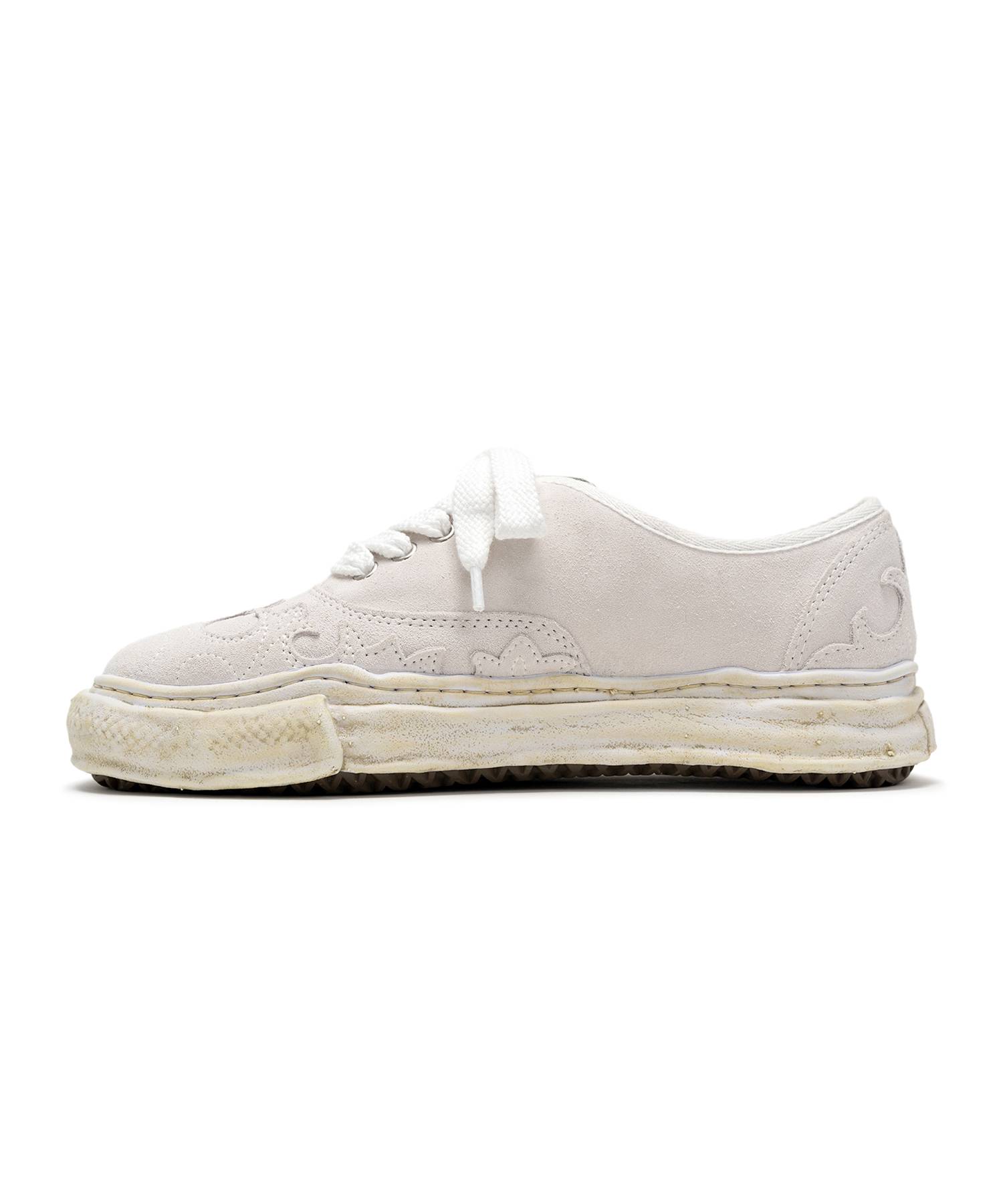 "BAKER" OG Sole Western Detail Suede Low-top Sneaker