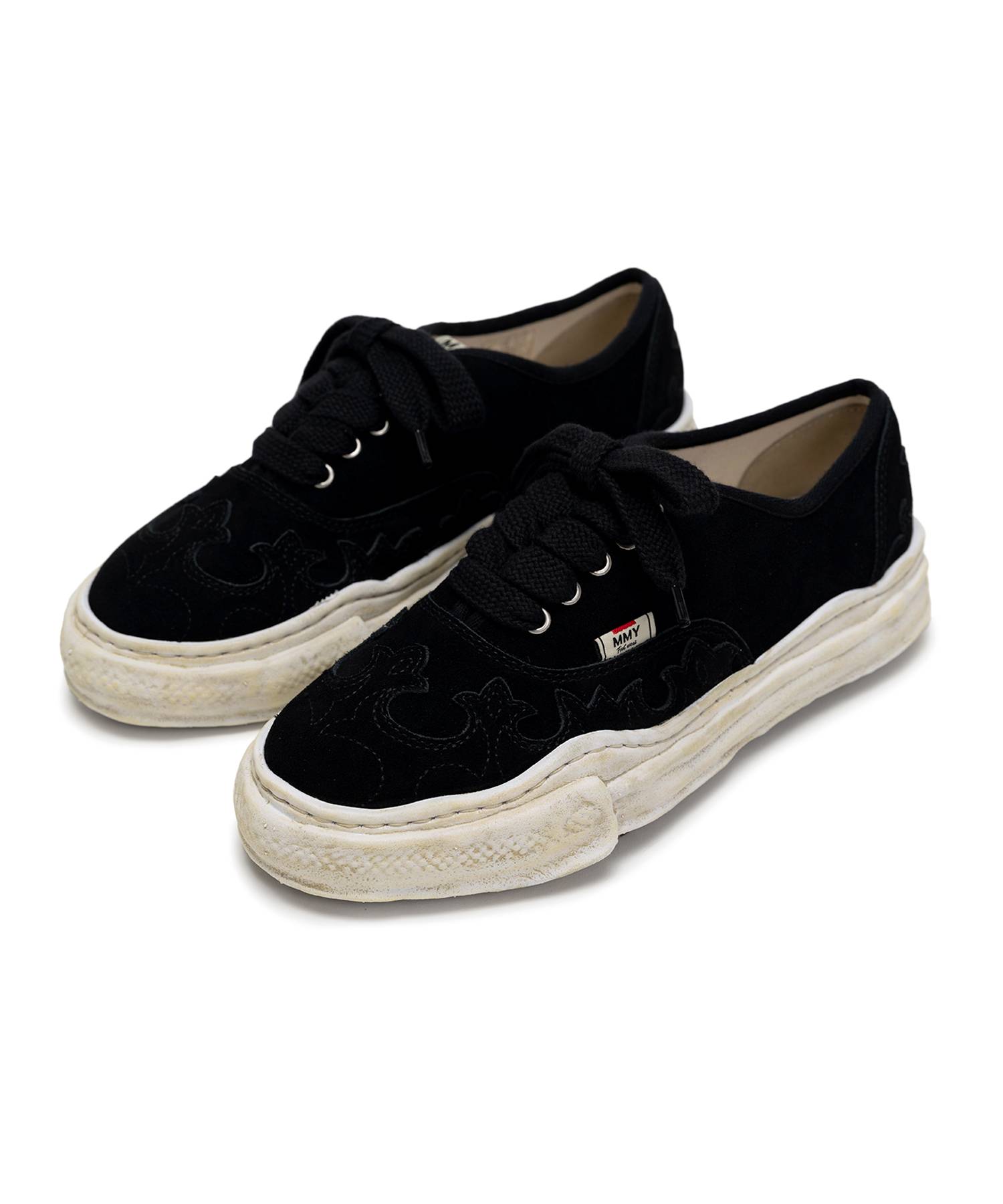 "BAKER" OG Sole Western Detail Suede Low-top Sneaker