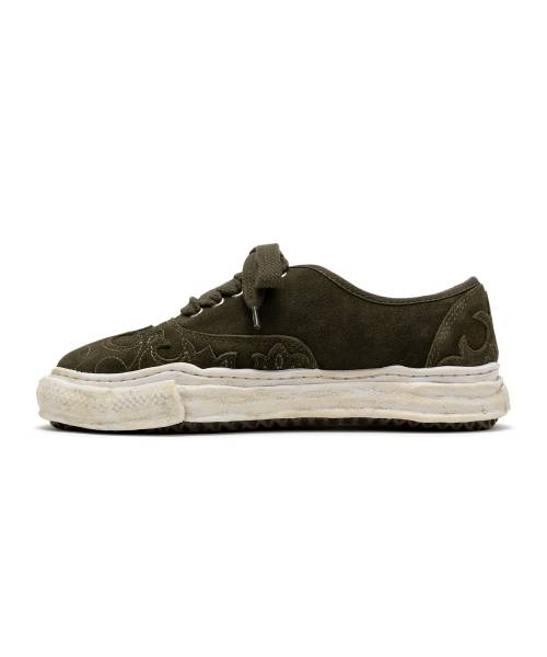 "BAKER" OG Sole Western Detail Suede Low-top Sneaker