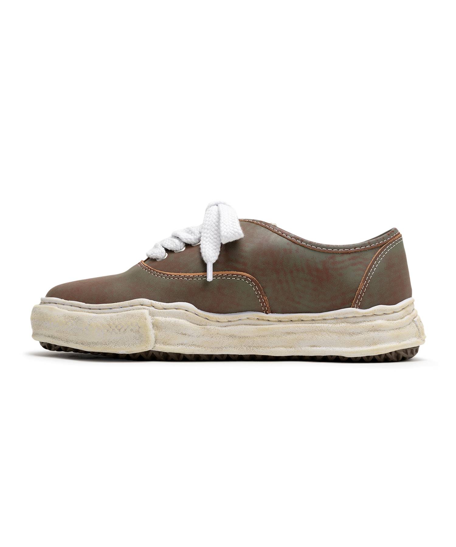 【EXCLUSIVE EDITION】"BAKER" OG Sole Shaved Leather Low-top Sneaker