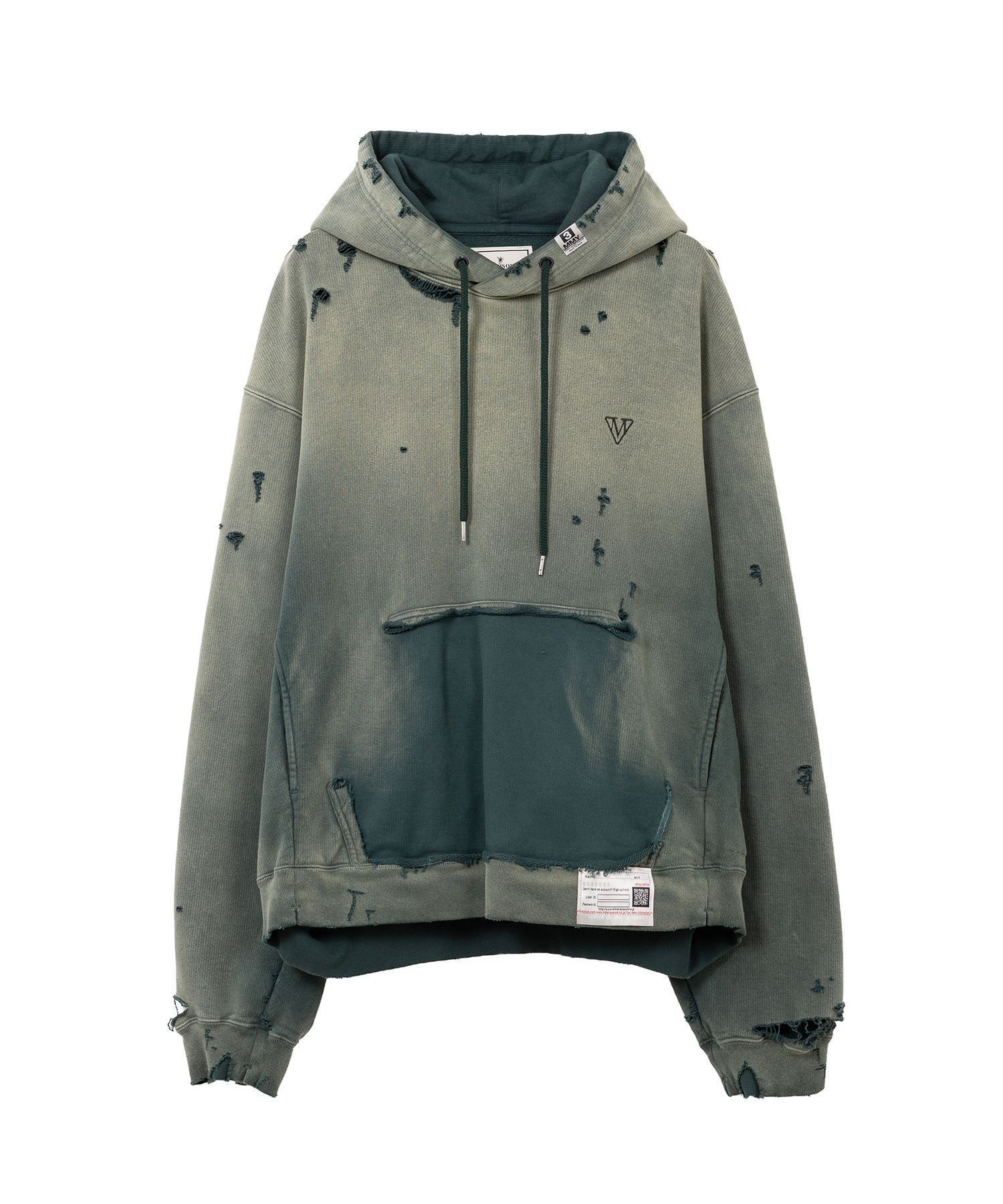 ミハラヤスヒロ　Super Big Sun-Faded Like Hoodie Maison MIHARA YASUHIRO ONLINE STORE（ミハラヤスヒロ