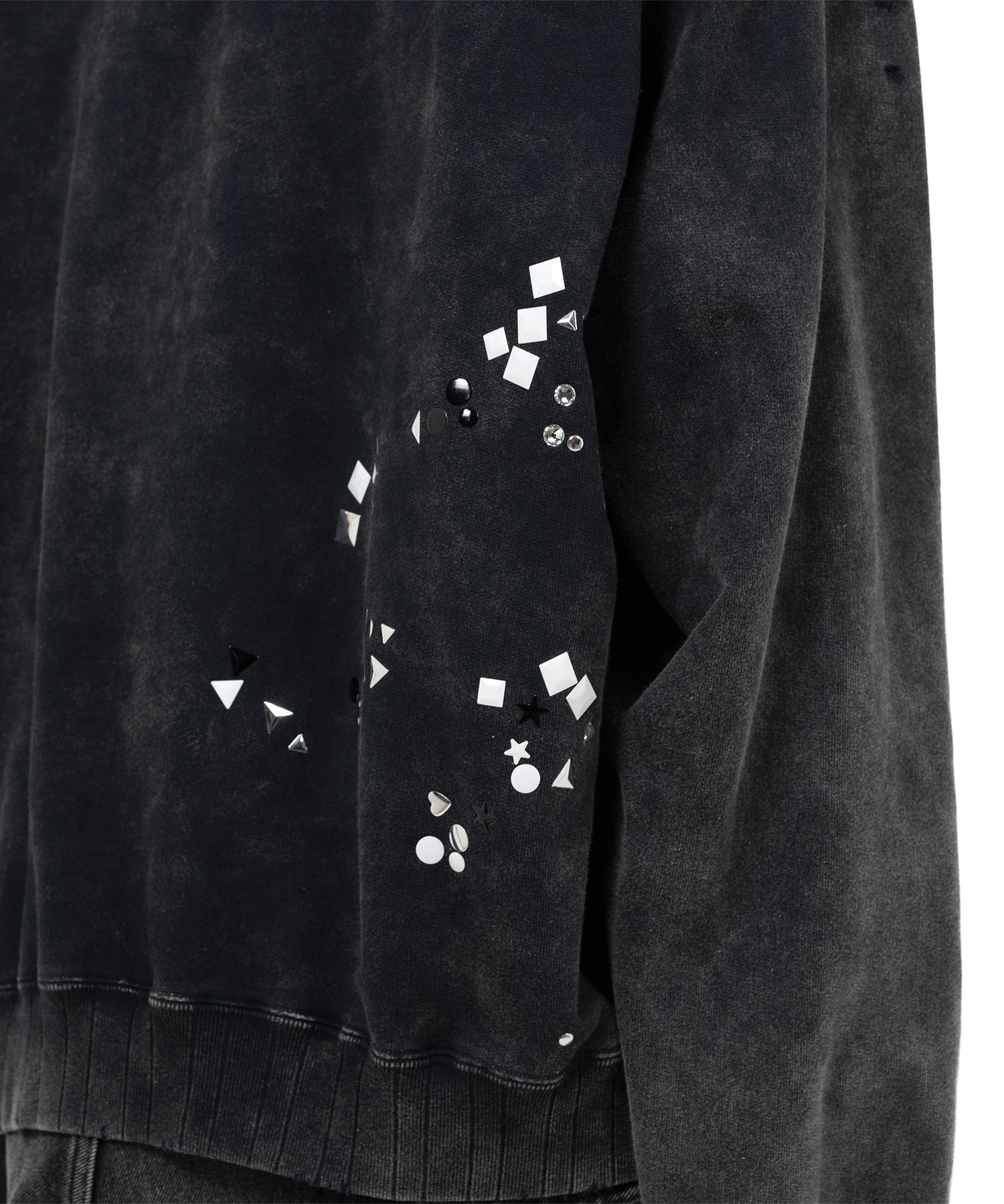 Embellished Bleached Hoodie