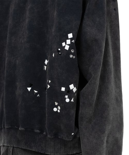 Embellished Bleached Hoodie